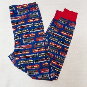 HANNA ANDERSSON train pajama bottoms - XXL - red/blue, charming
